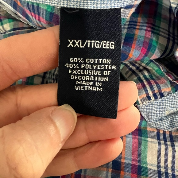 Chaps 2XL men’s short sleeve button up - Picture 3 of 8